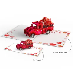 Lovepop Valentine'S Day 2/14|Her|Giant Love Delivery Truck Pop-Up Card