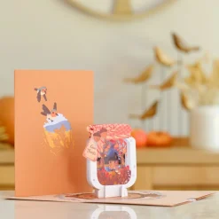 Lovepop Greeting Cards|Thanksgiving 11/27|Give Thanks Fall Jar Pop-Up Card