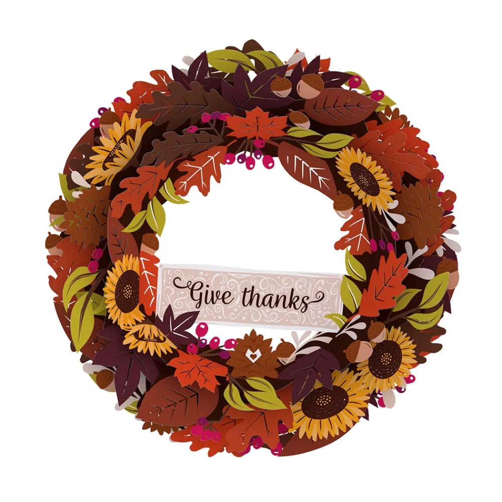 Lovepop Decor|Thanksgiving 11/27|Give Thanks Fall Wreath