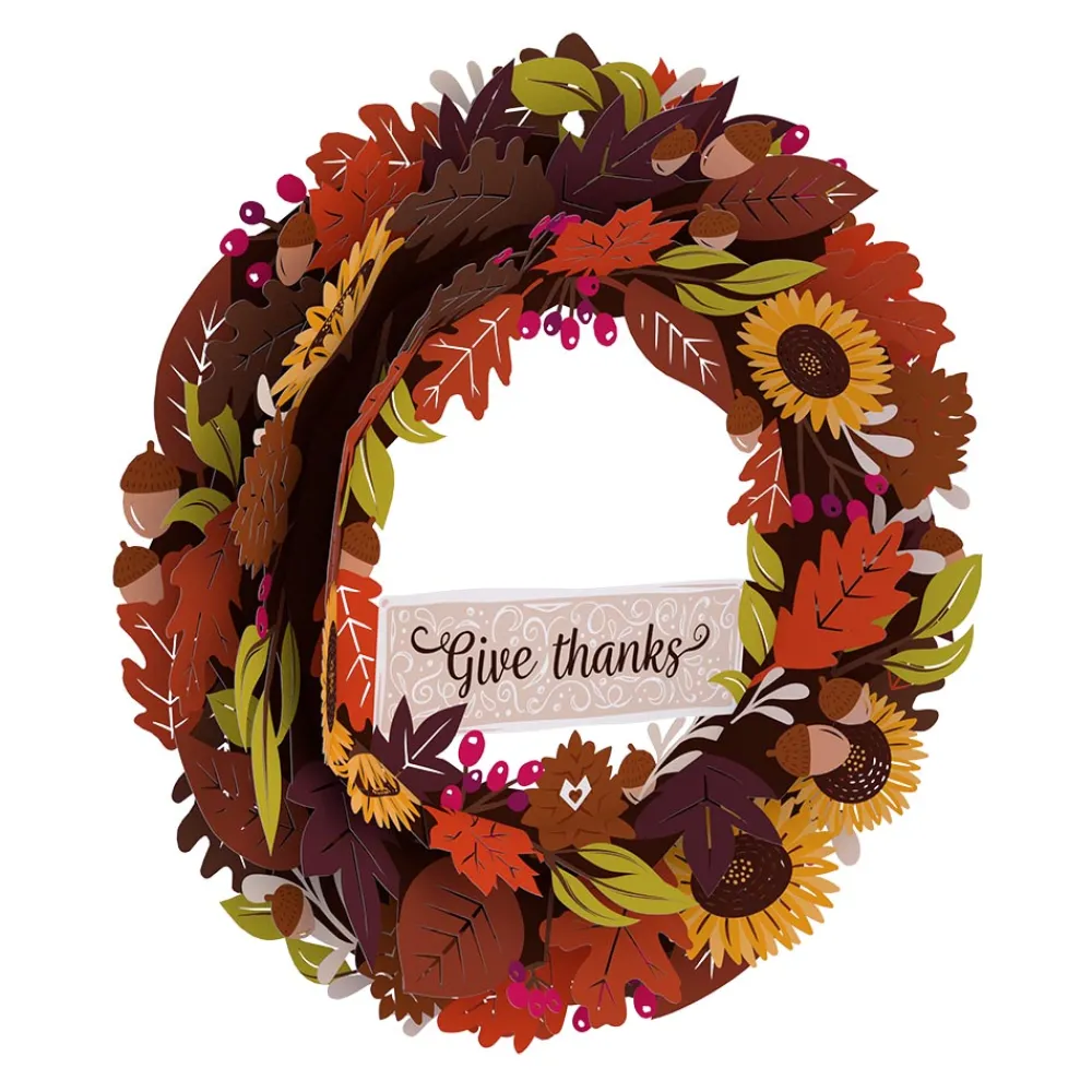 Lovepop Decor|Thanksgiving 11/27|Give Thanks Fall Wreath