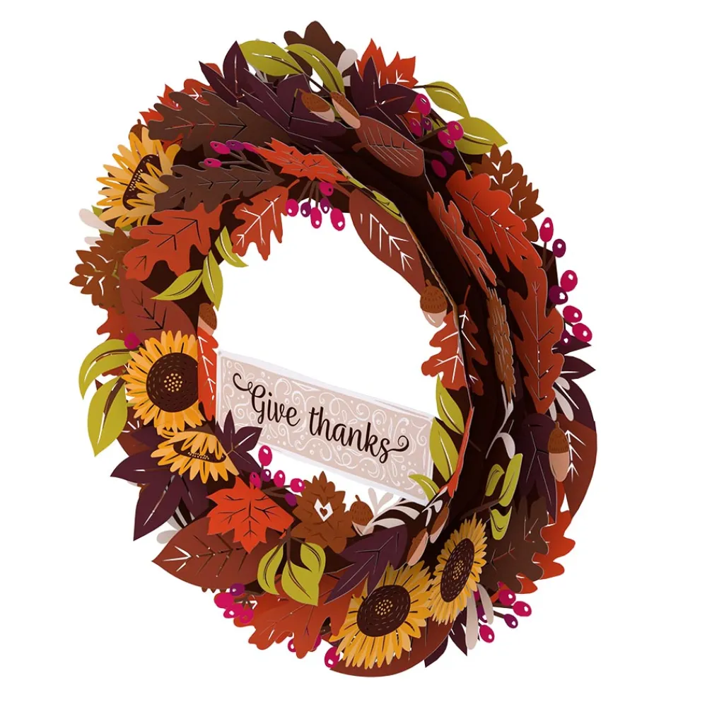 Lovepop Decor|Thanksgiving 11/27|Give Thanks Fall Wreath