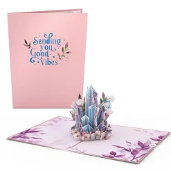 Lovepop Greeting Cards|Congratulations|Good Vibes Crystals Pop-Up Card