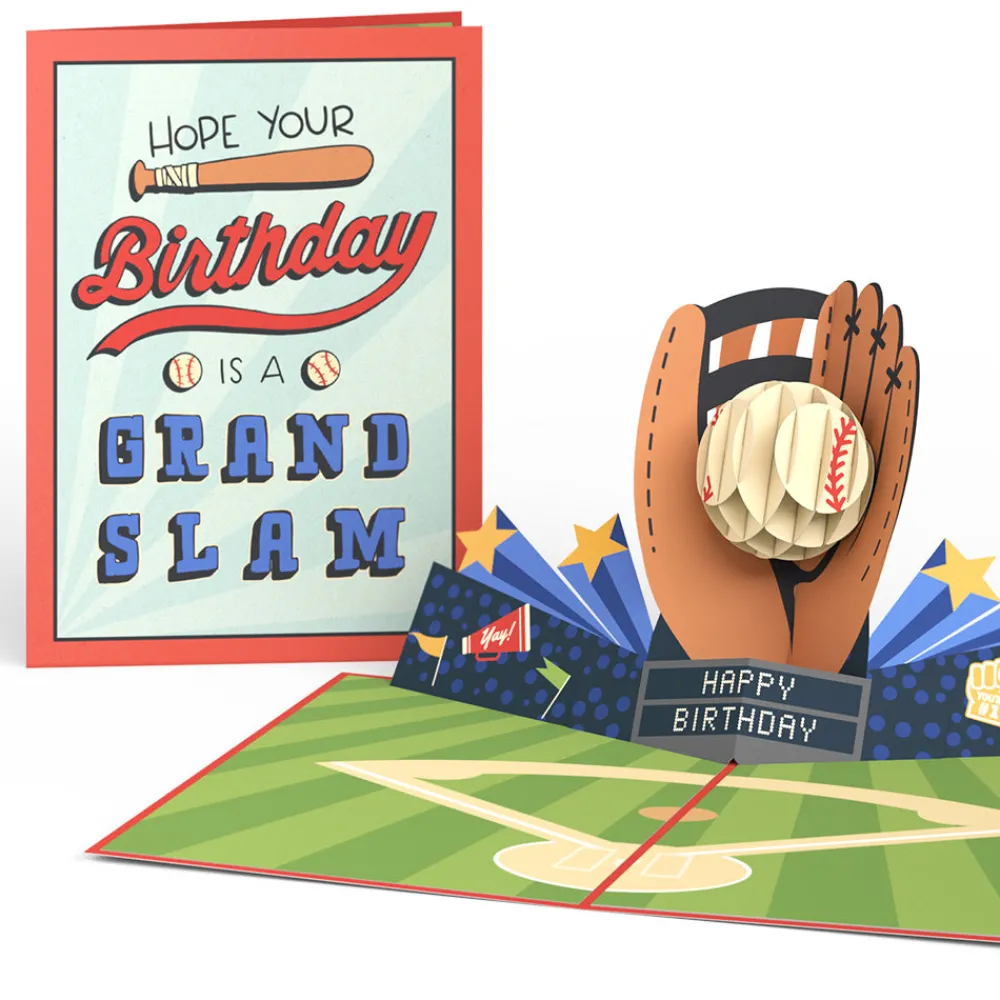 Lovepop Greeting Cards|Birthday|Grand Slam Birthday Baseball Pop-Up Card