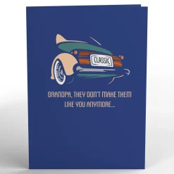 Lovepop Father'S Day 6/15|Grandparents' Day 9/7|Grandpa Classic Car Pop-Up Card