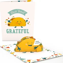 Lovepop Greeting Cards|Thank You|Grateful Taco: Paperpop® Card