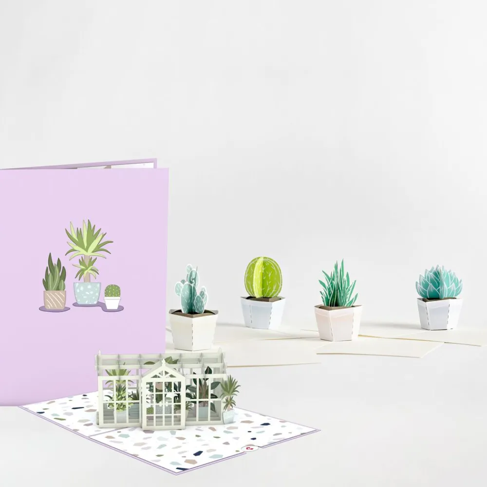 Lovepop Card & Gift Bundles|Notecards|Greenhouse Card & Notecard 4-Pack Bundle
