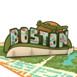 Lovepop Just Because|Greetings From Boston Pop-Up Card