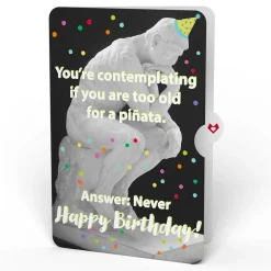 Lovepop Birthday|Grim Reaper Dark Humor Birthday with The Thinker Pop-Up Card and Sentiment Set
