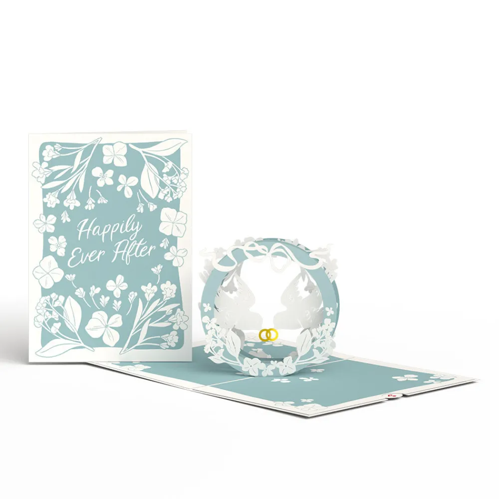 Lovepop Wedding|Happily Ever After Love Birds Pop-Up Card