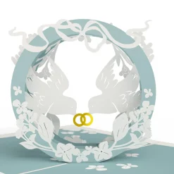 Lovepop Wedding|Happily Ever After Love Birds Pop-Up Card