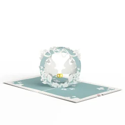 Lovepop Wedding|Happily Ever After Love Birds Pop-Up Card
