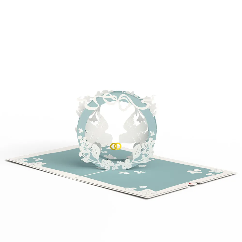 Lovepop Wedding|Happily Ever After Love Birds Pop-Up Card