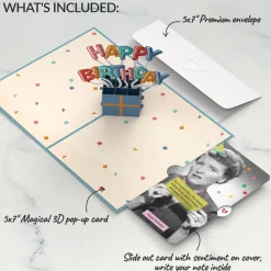 Lovepop Birthday|Happy Birthday Burst Pop-Up Card and Aging Like a Fine Cheese Sentiment Set