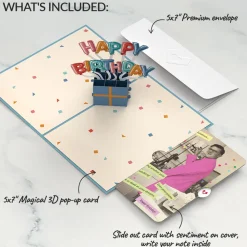 Lovepop Birthday|Happy Birthday Burst Pop-Up Card and Survive Another Year of Adulting Sentiment Set