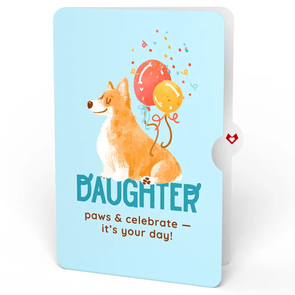 Lovepop Birthday|Happy Birthday Dogs Pop-Up Card and Sentiment Set for Daughter