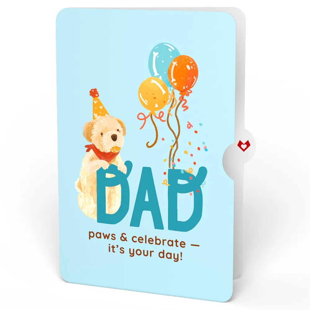 Lovepop Birthday|Dad|Happy Birthday Dogs Pop-Up Card and Sentiment Set for Dad