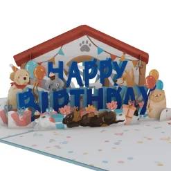 Lovepop Birthday|Mom|Happy Birthday Dogs Pop-Up Card and Sentiment Set for Mom