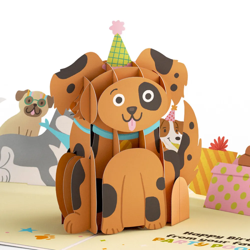 Lovepop Greeting Cards|Birthday|Happy Birthday from Your Favorite Party Pooper Dog Pop-Up Card