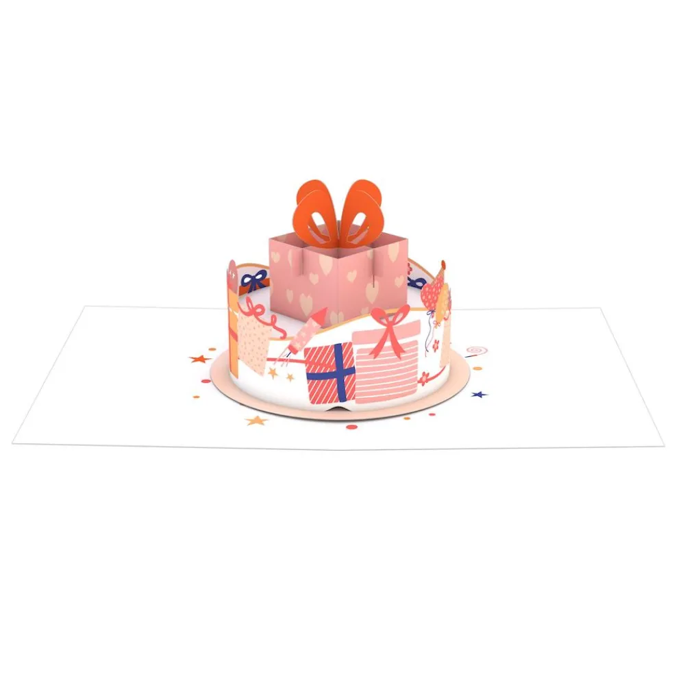 Lovepop Birthday|Her|Happy Birthday Gift Cake: Paperpop® Card