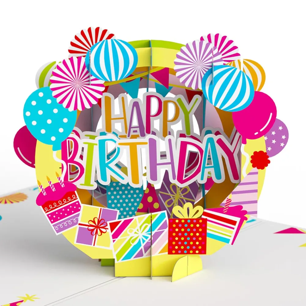 Lovepop Greeting Cards|Birthday|Happy Birthday Hooray Pop-Up Card