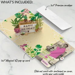 Lovepop Birthday|Happy Birthday Plants Pop-Up Card and Sentiment Set