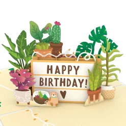 Lovepop Birthday|Happy Birthday Plants Pop-Up Card and Sentiment Set