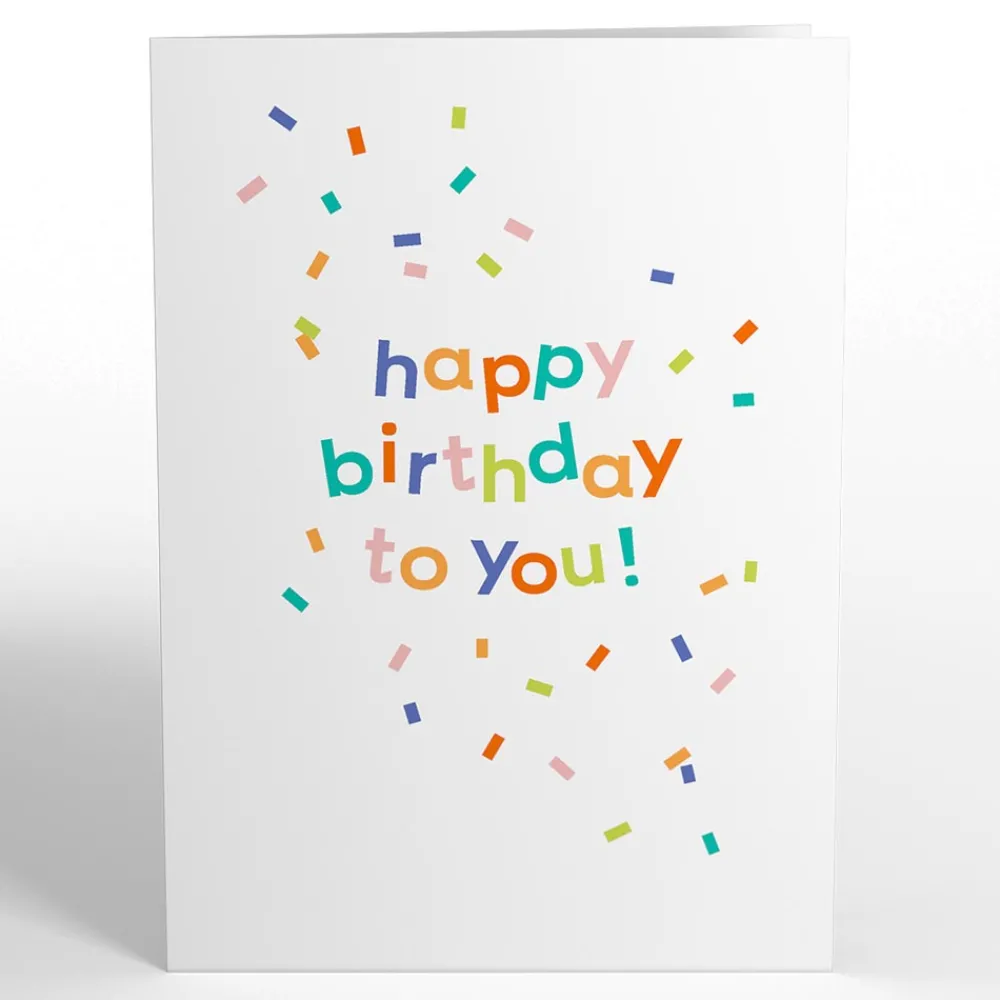 Lovepop Greeting Cards|Birthday|Happy Birthday to You! Confetti Cake Pop-Up Card