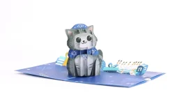 Lovepop Hanukkah 12/14|Happy Hanukkah Cat Pop-Up Card