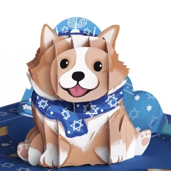 Lovepop Greeting Cards|Hanukkah 12/14|Happy Hanukkah Dog Pop-Up Card