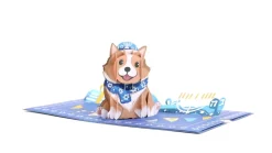 Lovepop Greeting Cards|Hanukkah 12/14|Happy Hanukkah Dog Pop-Up Card