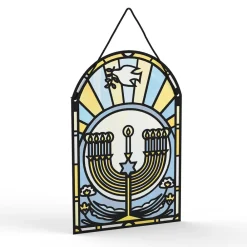 Lovepop Suncatcher Cards|Decor|Happy Hanukkah Menorah Suncatcher Card