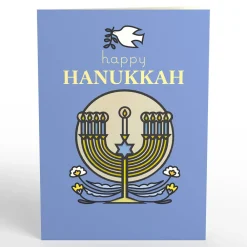Lovepop Suncatcher Cards|Decor|Happy Hanukkah Menorah Suncatcher Card