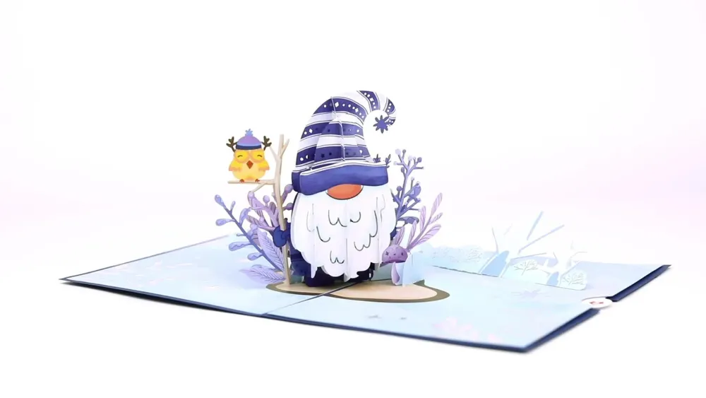 Lovepop Greeting Cards|Christmas 12/25|Happy Holidays Gnome Pop-Up Card