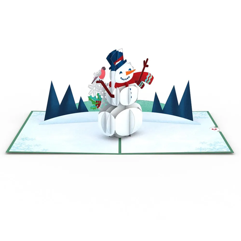 Lovepop Greeting Cards|New Year 1/1|Happy Holidays Snowman Pop-Up Card