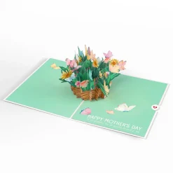 Lovepop Greeting Cards|Mother'S Day 5/11|Happy Mother’s Day Butterfly Basket Pop-Up Card