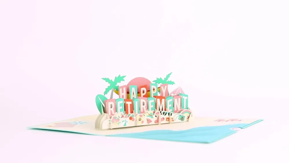 Lovepop Greeting Cards|Congratulations|Happy Retirement Pop-Up Card