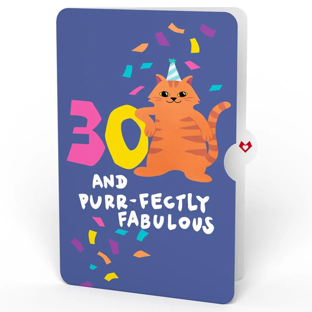Lovepop Birthday|Happy 30th Birthday Cats Pop-Up Card and Sentiment Set