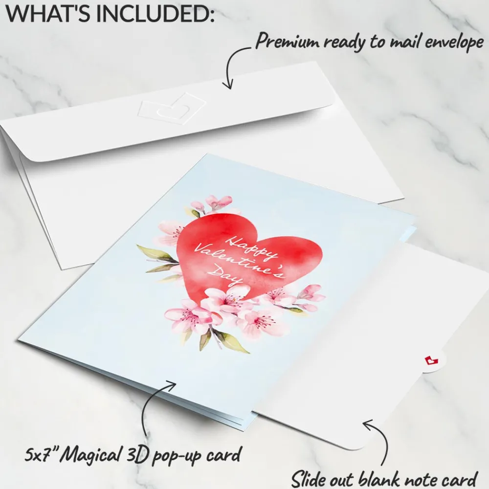 Lovepop Greeting Cards|Valentine'S Day 2/14|Happy Valentine's Day Cherry Blossom Tree Pop-Up Card