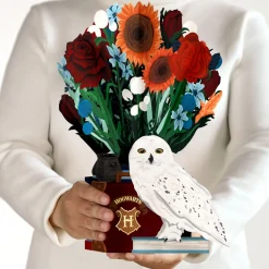 Lovepop Pop-Up Bouquets|Card & Gift Bundles|Harry Potter™ Hedwig™ Birthday Pop-Up Card & Flower Buds Bouquet Bundle