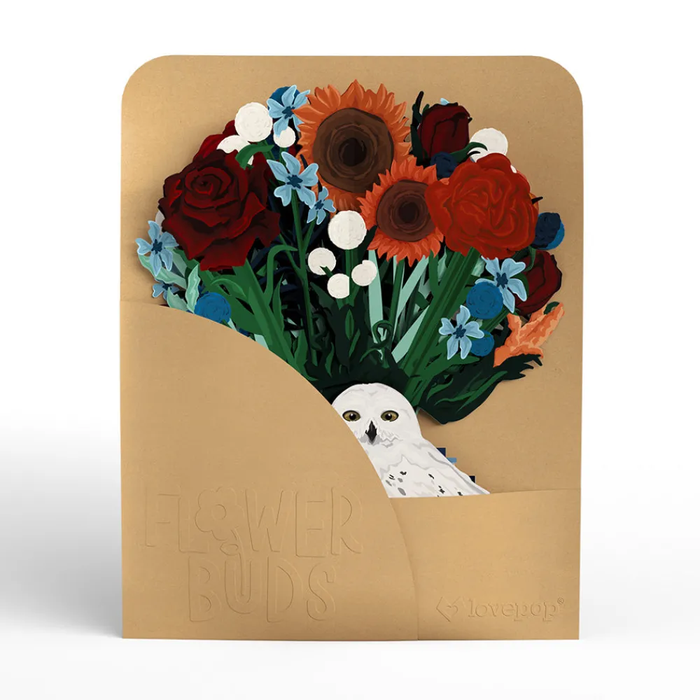 Lovepop Pop-Up Bouquets|Flower Buds|Harry Potter™ Hedwig™ Flower Buds Bouquet
