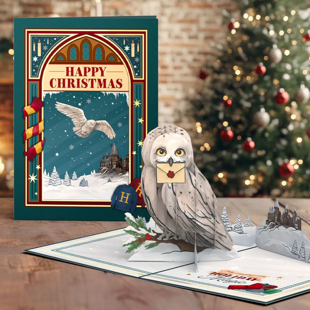 Lovepop Greeting Cards|Christmas 12/25|Harry Potter™ Hedwig™ Holiday Magic Pop-Up Card