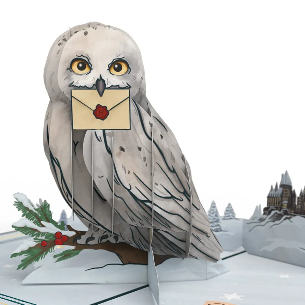 Lovepop Greeting Cards|Christmas 12/25|Harry Potter™ Hedwig™ Holiday Magic Pop-Up Card