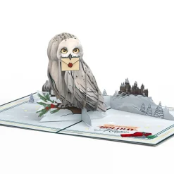 Lovepop Greeting Cards|Christmas 12/25|Harry Potter™ Hedwig™ Holiday Magic Pop-Up Card