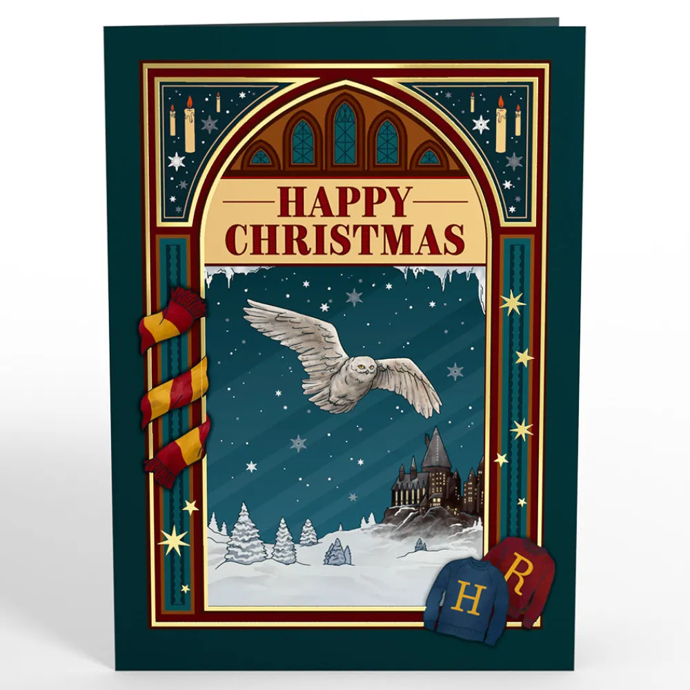 Lovepop Greeting Cards|Christmas 12/25|Harry Potter™ Hedwig™ Holiday Magic Pop-Up Card