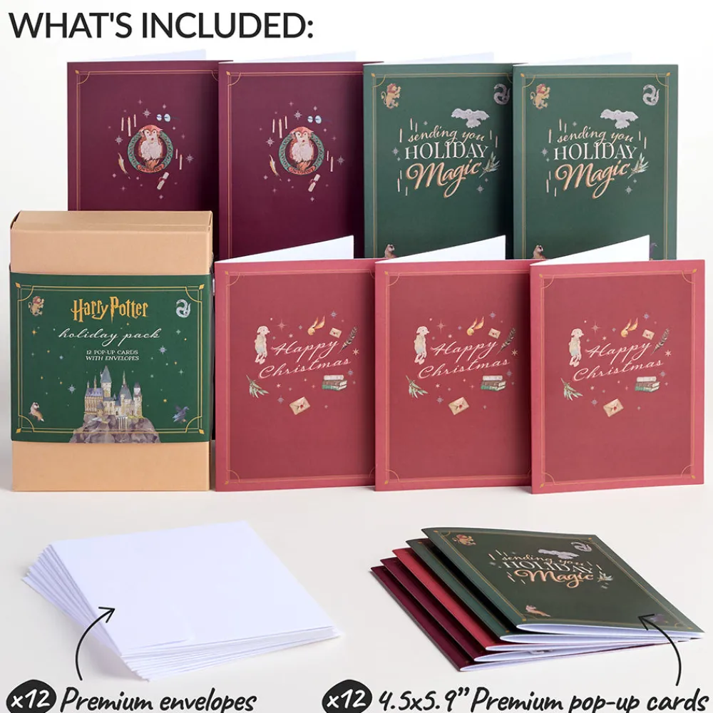 Lovepop Value Packs|Christmas 12/25|Harry Potter™ Holiday Box Set (Assorted 12-Pack): Paperpop® Card