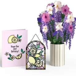 Lovepop Pop-Up Bouquets|Card & Gift Bundles|Have The Zest Birthday Suncatcher Card & Pop-Up Bouquet Bundle