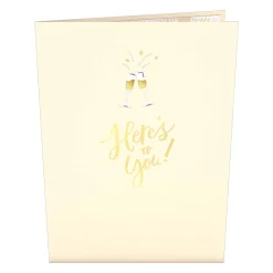 Lovepop Greeting Cards|Congratulations|Here's to You Champagne Pop-Up Card