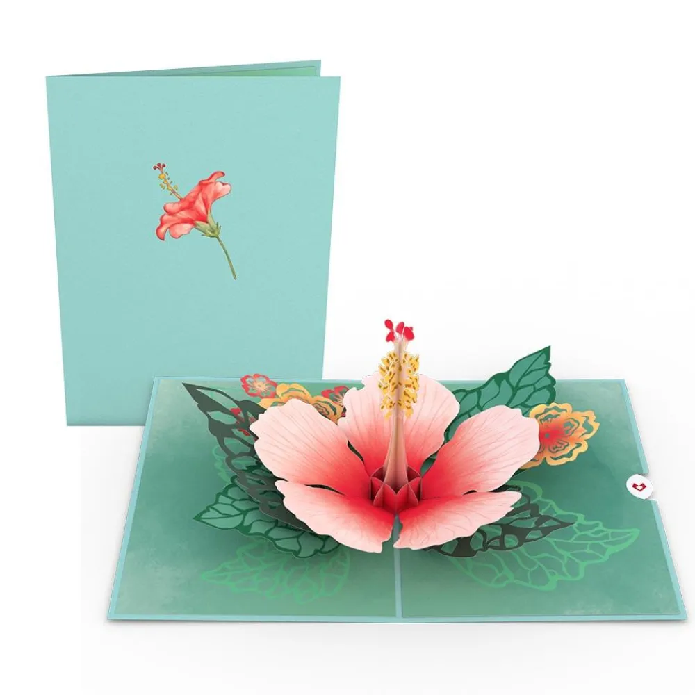 Lovepop Greeting Cards|Birthday|Hibiscus Bloom Pop-Up Card