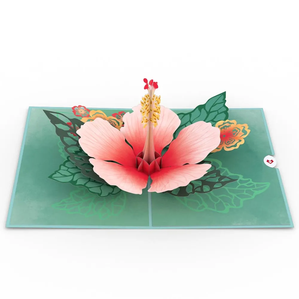 Lovepop Greeting Cards|Birthday|Hibiscus Bloom Pop-Up Card