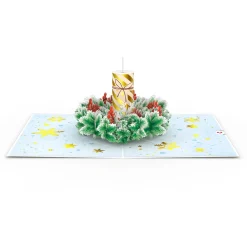 Lovepop Greeting Cards|Christmas 12/25|Holiday Candle Pop-Up Card